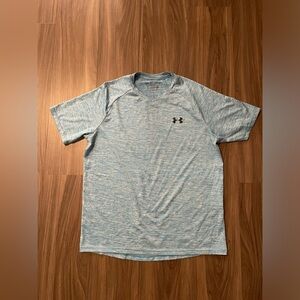 Under Armour Men's Heathered Light Blue Tech Tee size M